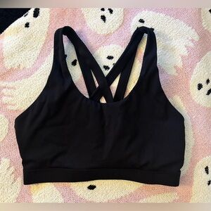 lululemon athletica Black Cross-Back Sports Bra